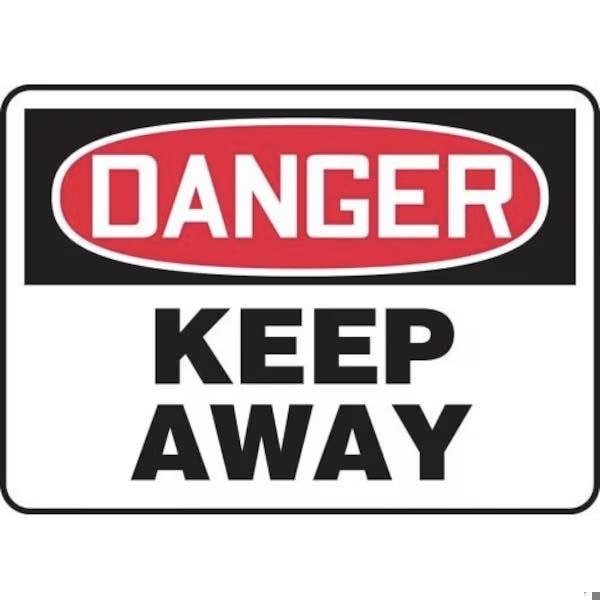 Accuform OSHA DANGER SAFETY SIGN KEEP AWAY SHMADM143VA SHMADM143VA - main